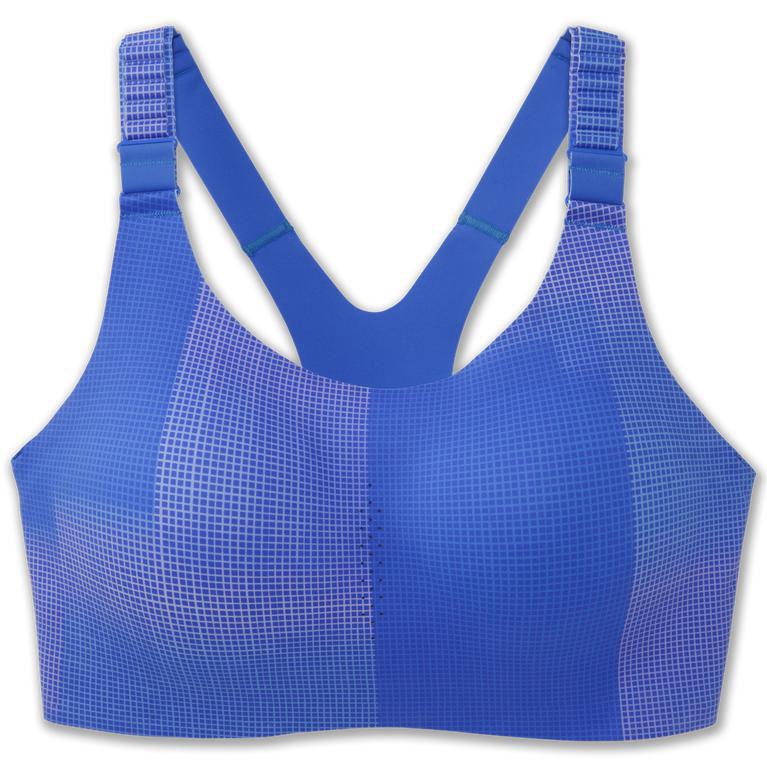 Brooks Women's Dare Racerback 2.0 Sports Running Bra Singapore - Bluetiful Altitude Print (15438-OVE